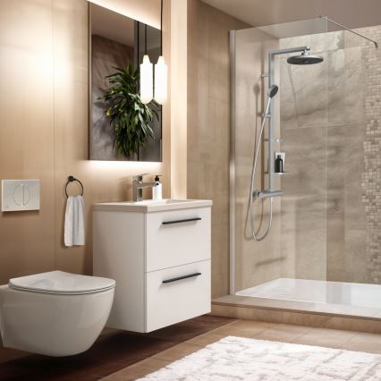 Ideal Standard BD583SI - Dušikomplekt termostaatsegistiga CERATHERM ALU+ matitud kroom