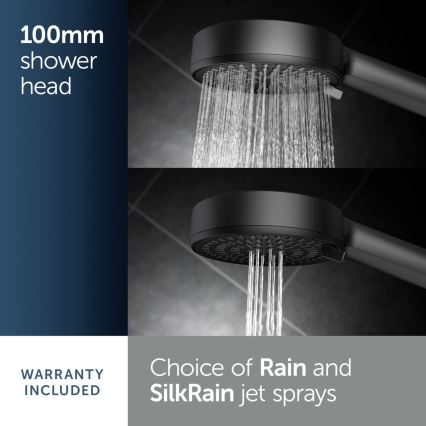 Ideal Standard BD586XG - IDEALRAIN ALU+ dušikomplekt matt must