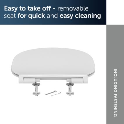 Ideal Standard E036601 - WC-poti kaas SoftClose CONNECT AIR valge
