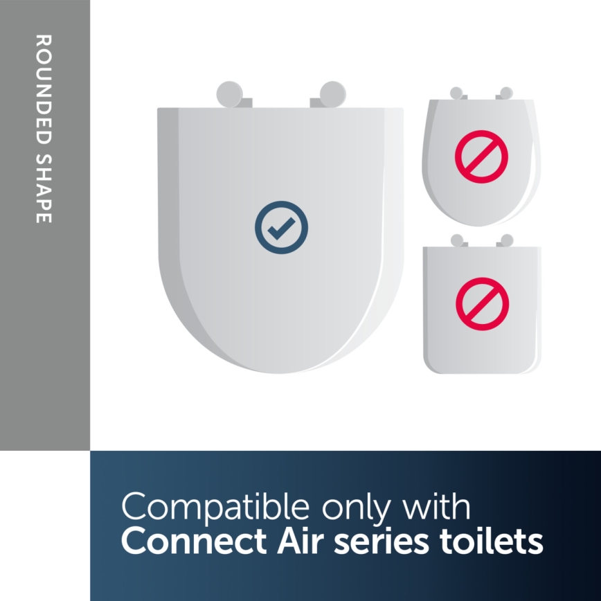 Ideal Standard E036601 - WC-poti kaas SoftClose CONNECT AIR valge