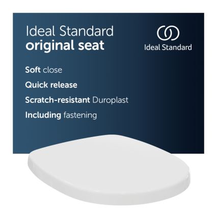 Ideal Standard E712701 - Tualetipoti kaas SoftClose CONNECT valge