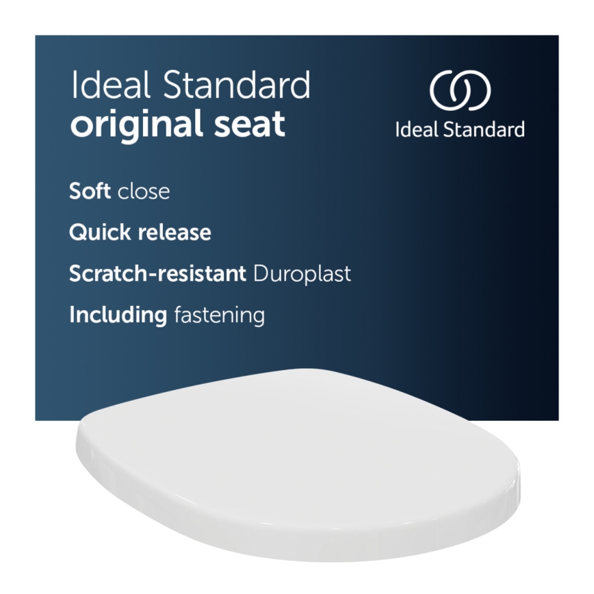 Ideal Standard E712701 - Tualetipoti kaas SoftClose CONNECT valge