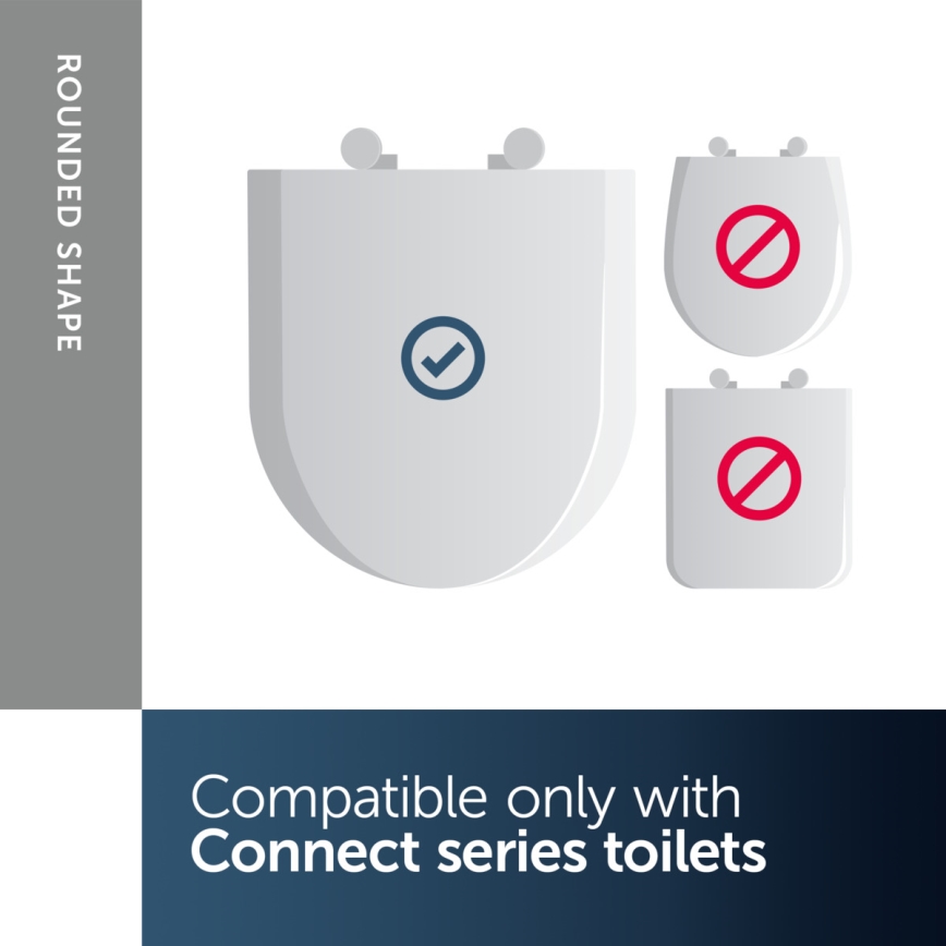 Ideal Standard E712801 - WC-istme kaas CONNECT valge