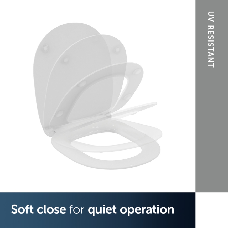 Ideal Standard E772401 - WC-poti kaas SoftClose CONNECT valge
