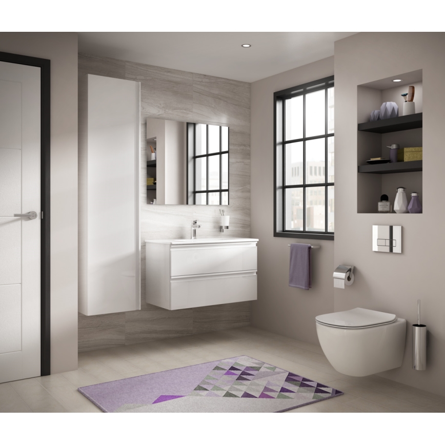 Ideal Standard T354601 - Seinale paigaldatav WC-pott SoftClose-istmega TESI keraamika/valge