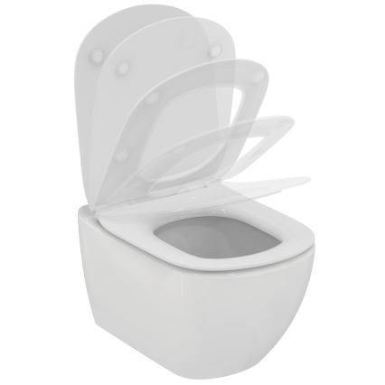 Ideal Standard T354601 - Seinale paigaldatav WC-pott SoftClose-istmega TESI keraamika/valge