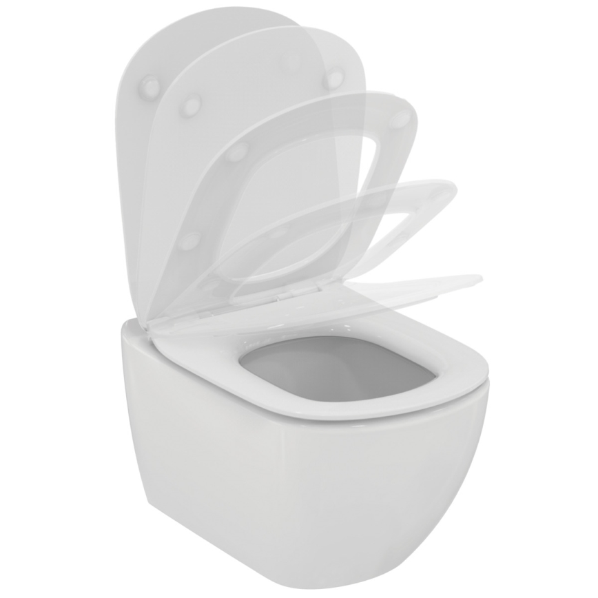 Ideal Standard T354601 - Seinale paigaldatav WC-pott SoftClose-istmega TESI keraamika/valge