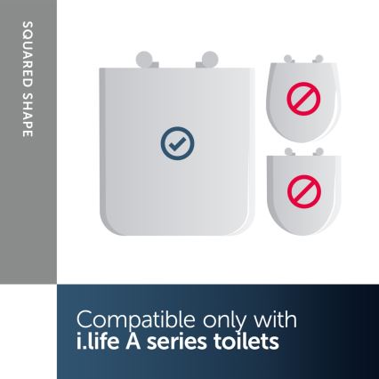 Ideal Standard T453001 - WC-poti kaas I.LIFE A valge