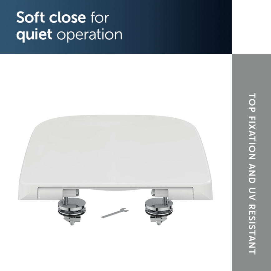 Ideal Standard T468301 - WC-poti kaas SoftClose I.LIFE B, valge