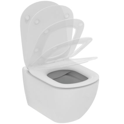 Ideal Standard T536001 - seinale paigaldatav Rimless-WC SoftClose-istmekaanega, TESI, keraamika/valge