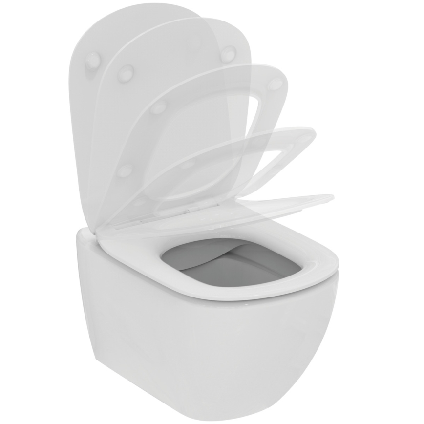 Ideal Standard T536001 - seinale paigaldatav Rimless-WC SoftClose-istmekaanega, TESI, keraamika/valge