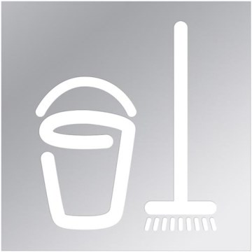 Ikona - Koristusruum 12x12 cm roostevaba teras/hõbedane