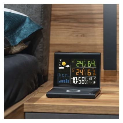 Ilmajaam juhtmevaba laadimisega 5V 2xAA + 2xAAA must