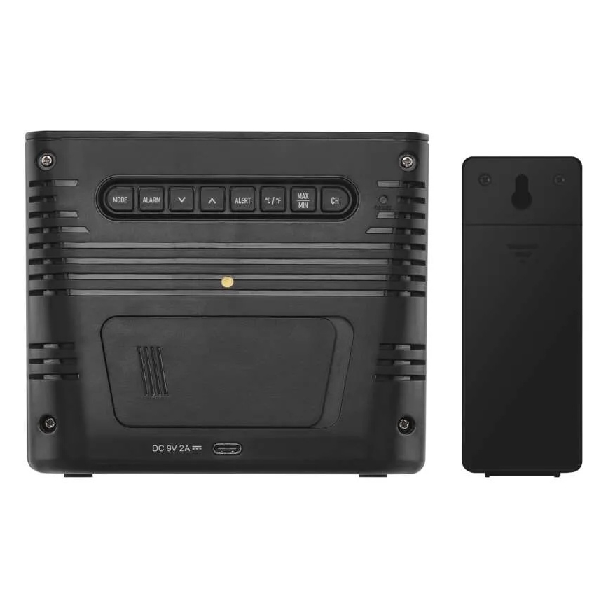 Ilmajaam juhtmevaba laadimisega 5V 2xAA + 2xAAA must