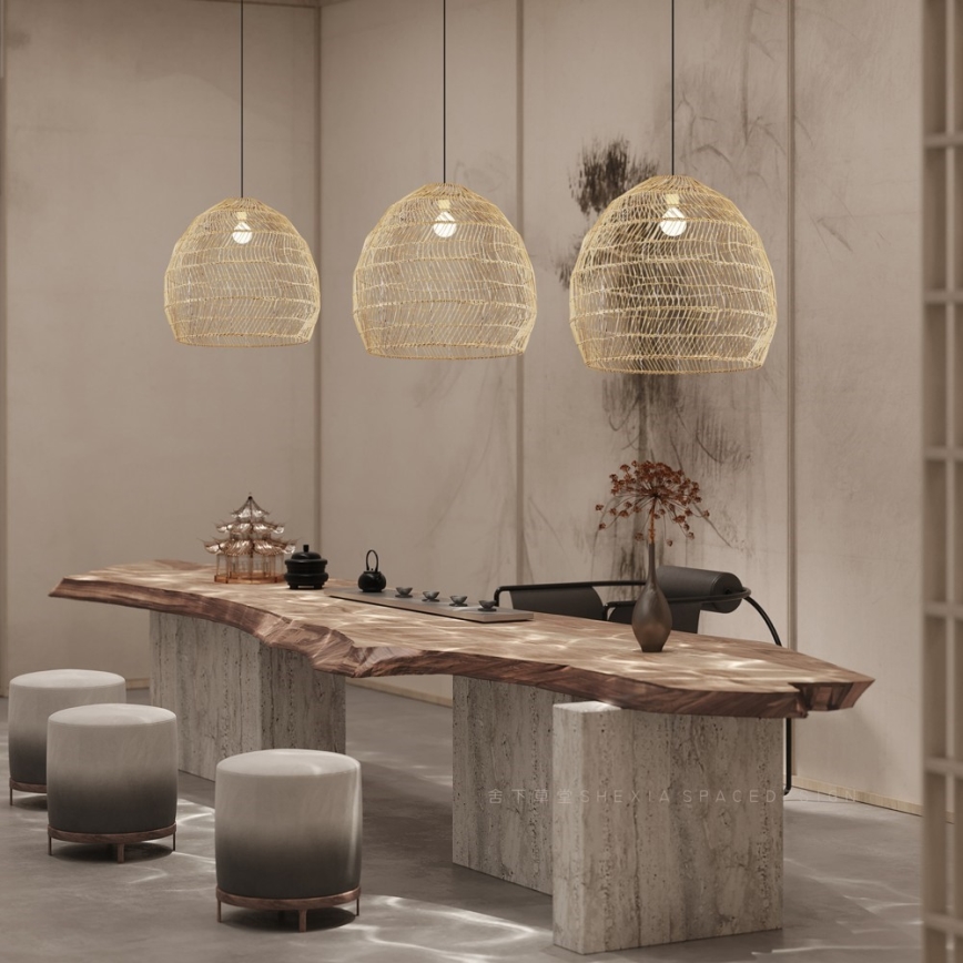 BOHO DELICADO rippvalgusti köiega 1xE27/40W/230V, läbimõõt 60 cm