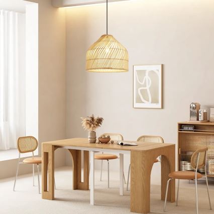 Lühter PELO 1xE27/40W/230V d. 40 cm rotang