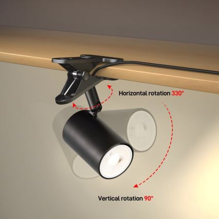 Klambriga lamp PUNTO 1xGU10/9W/230V must
