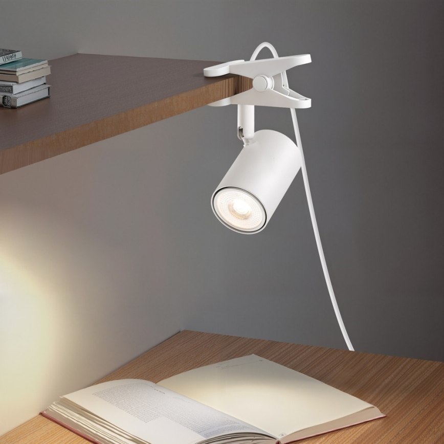 Klambriga lamp PUNTO 1xGU10/9W/230V valge
