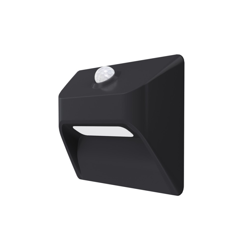 LED laetav trepiastme valgusti liikumis- ja hämarussensoriga STEP LIGHT LED/0,3W/3,7V 2200 mAh IP53 must