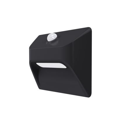 Immax 08307L - Laetav LED-trepiastmete valgusti anduriga STEP LIGHT LED/0,3W/3,7V 2200 mAh IP53 must