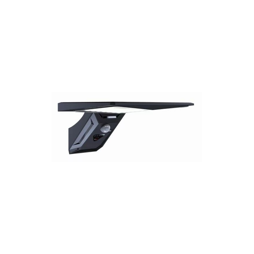 LED Päikesepaneeliga seinavalgusti koos anduriga LED/2,6W/5,5V IP65 must