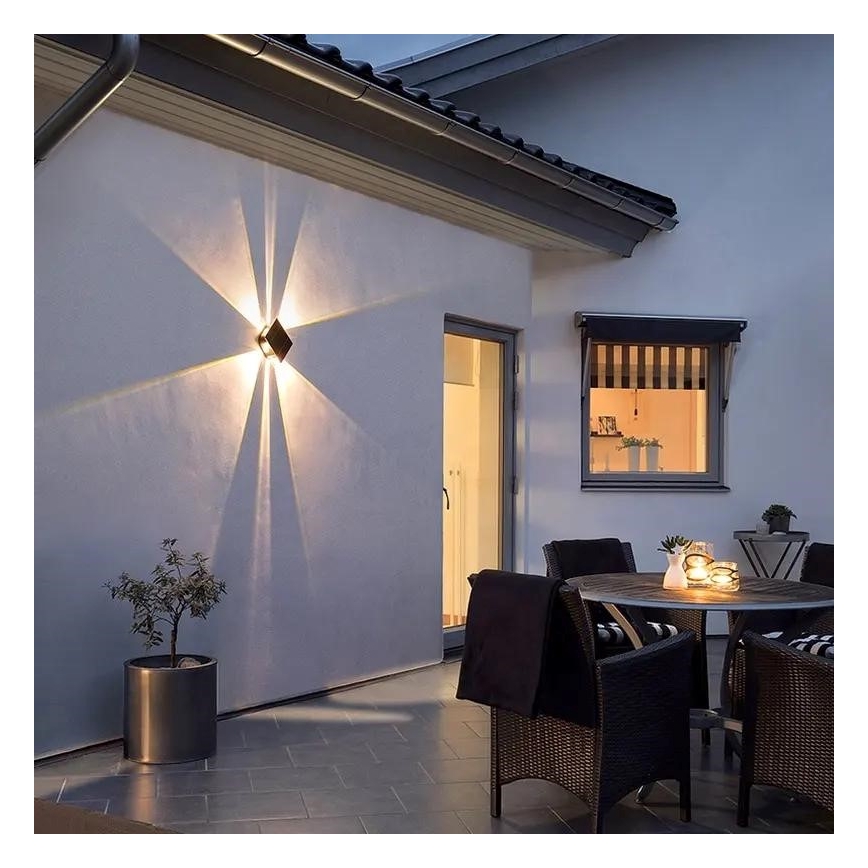 LED Päikesepaneeliga seinavalgusti koos anduriga LED/2W/5V IP54