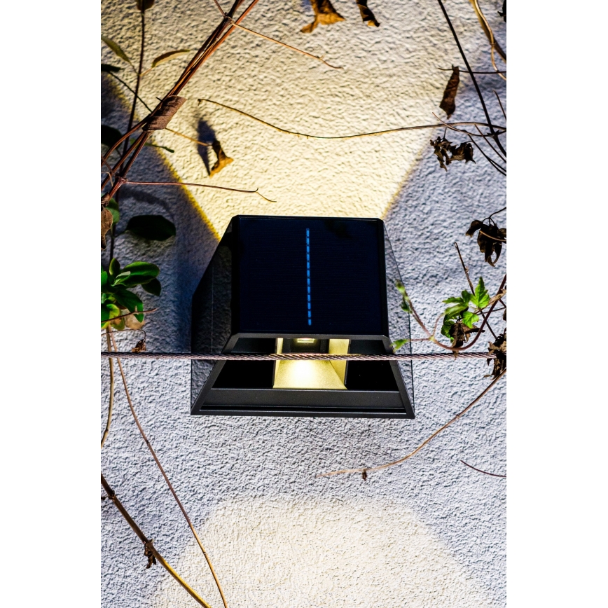LED päikeseenergia seinavalgusti anduriga LED/2W/5V IP54 1300 mAh