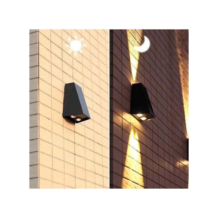 LED Päikesepaneeliga seinavalgusti koos anduriga LED/2W/5V IP54