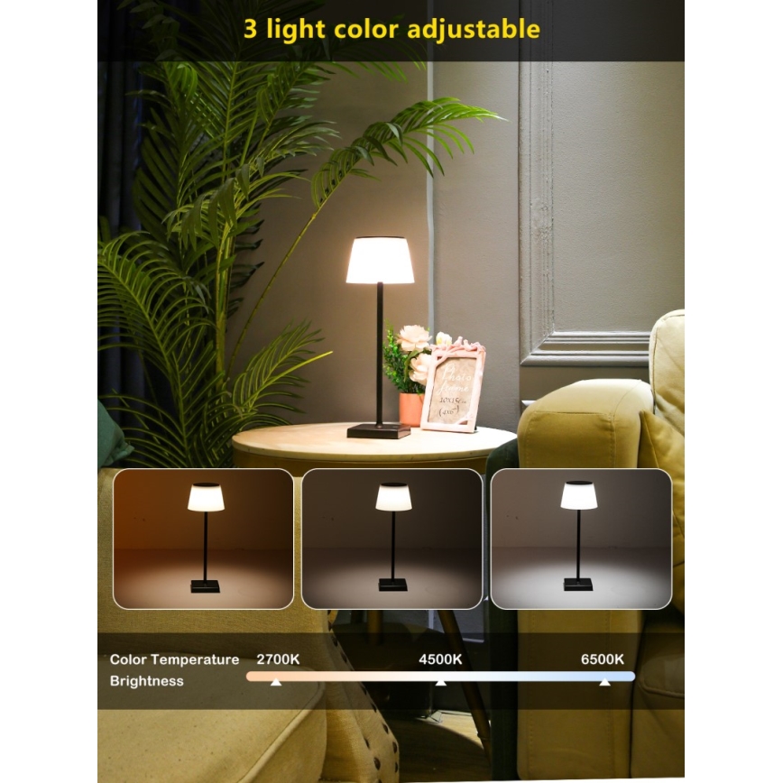 LED Hämardatav väli päikesepaneeliga lamp anduriga LED/4W/5V IP44