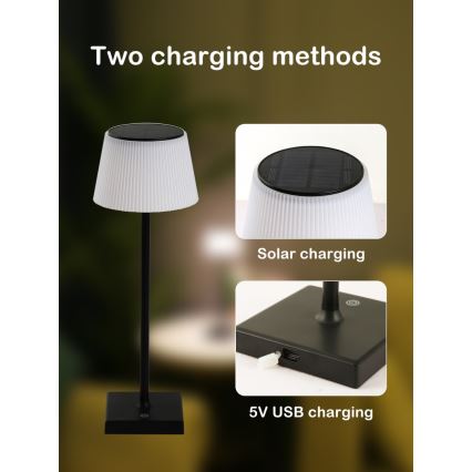 LED Hämardatav väli päikesepaneeliga lamp anduriga LED/4W/5V IP44