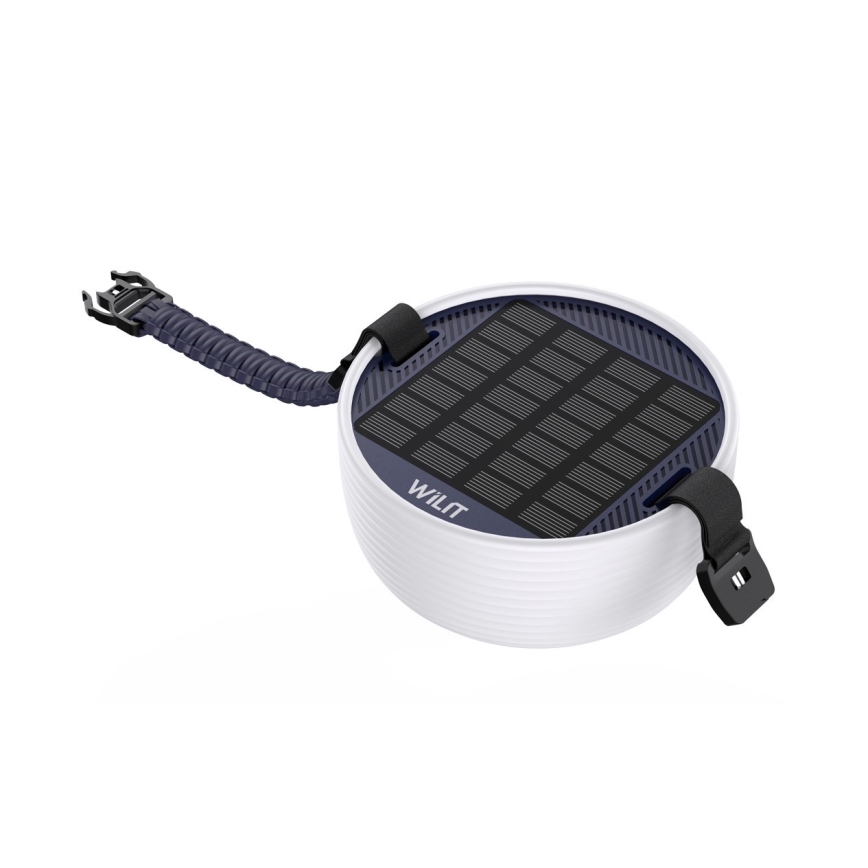 LED RGB Kaasaskantav päikesepaneeliga laetav lamp koos LED valguskett LED/10W/5V 3600 mAh IP65