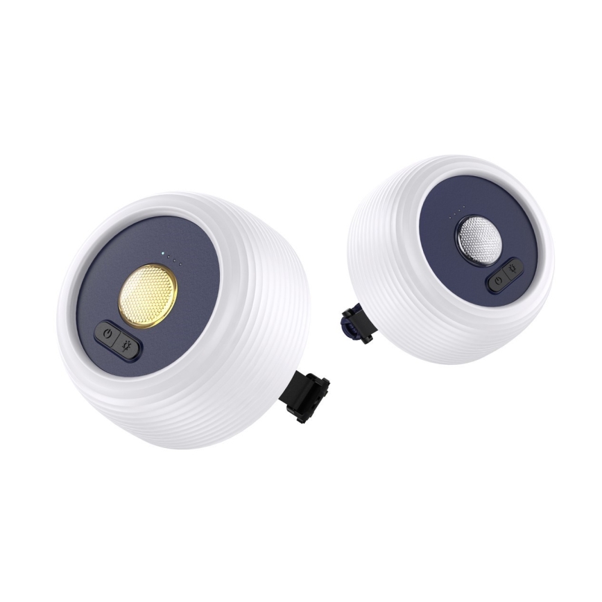 LED RGB Kaasaskantav päikesepaneeliga laetav lamp koos LED valguskett LED/10W/5V 3600 mAh IP65