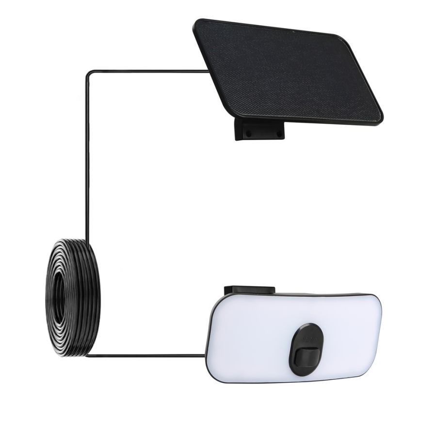 LED Päikesepaneeliga seinavalgusti koos anduriga LED/13W/3,7V 4000K IP65