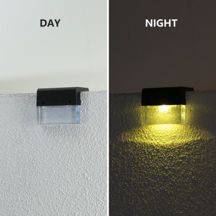 KOMPLEKT 6x LED RGB Päikesepaneeliga seinavalgusti LED/1W/1,2V 3500K IP65