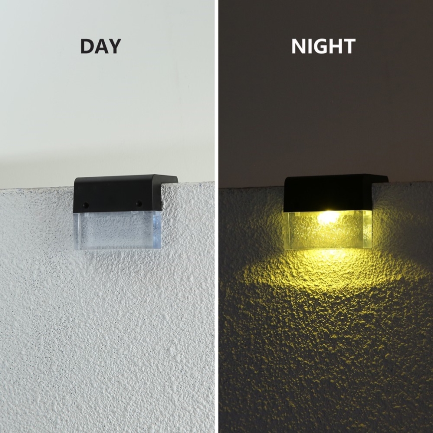 KOMPLEKT 6x LED RGB Päikesepaneeliga seinavalgusti LED/1W/1,2V 3500K IP65