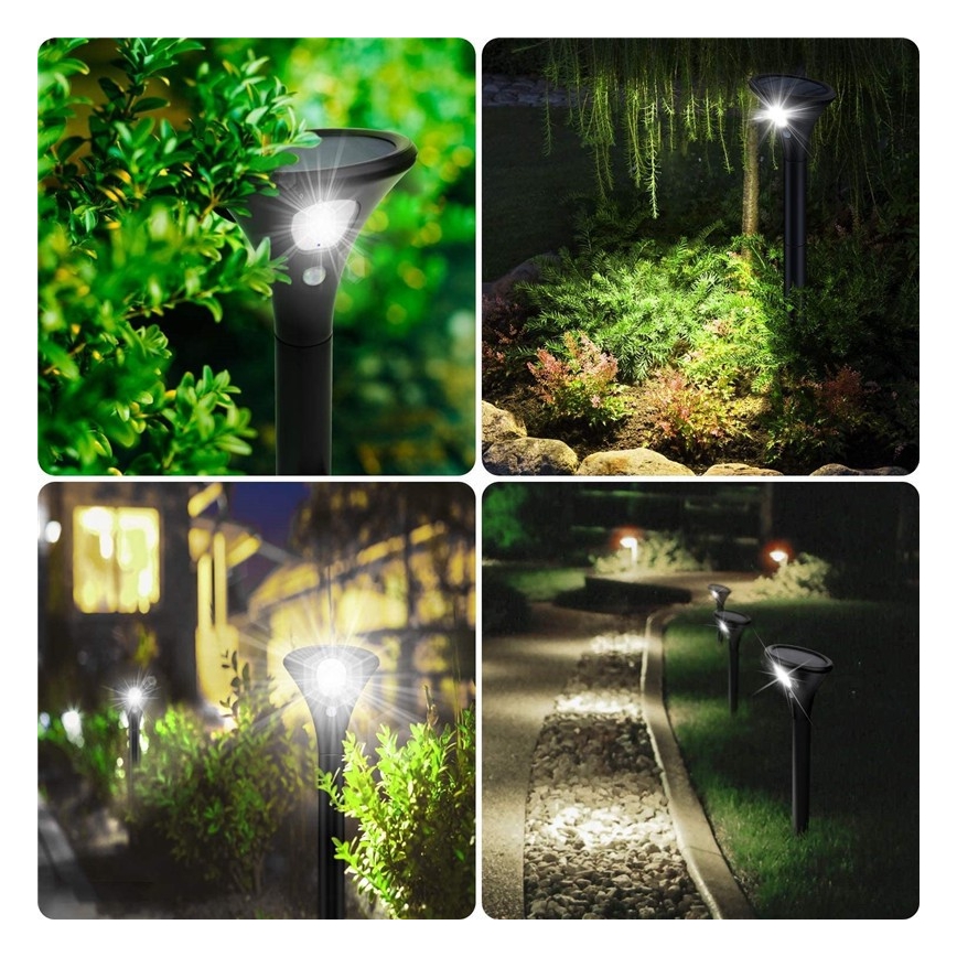 LED Päikesepaneeliga valgusti anduriga LED/1W/3,7V 6000K IP65