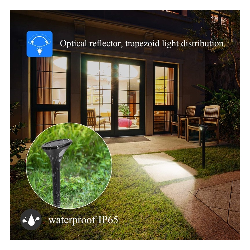 LED Päikesepaneeliga valgusti anduriga LED/1W/3,7V 6000K IP65