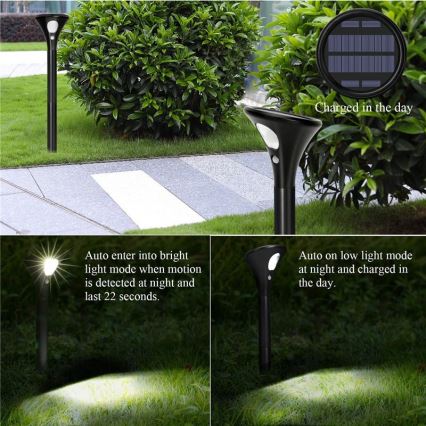 LED Päikesepaneeliga valgusti anduriga LED/1W/3,7V 6000K IP65