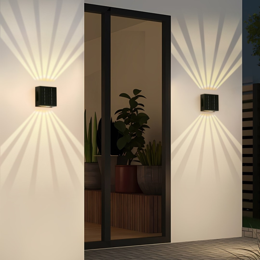LED Päikesepaneeliga seinavalgusti LED/2W/3,7V 4000K IP44