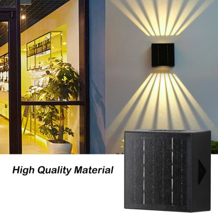 LED Päikesepaneeliga seinavalgusti LED/2W/3,7V 4000K IP44