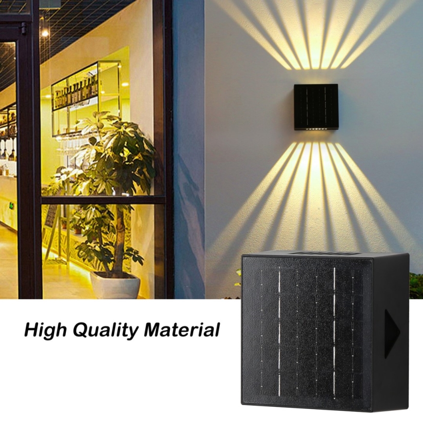 LED Päikesepaneeliga seinavalgusti LED/2W/3,7V 4000K IP44