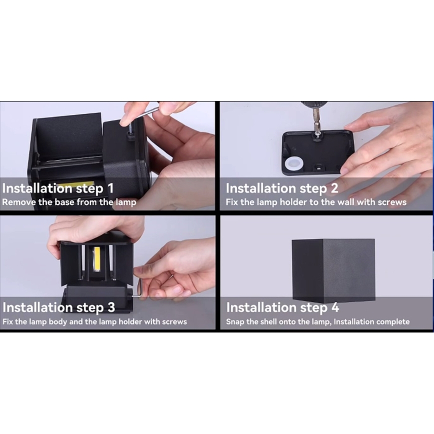 Immax 08510L - LED välisseinavalgusti DICE LED/6W/230V 3000K IP65