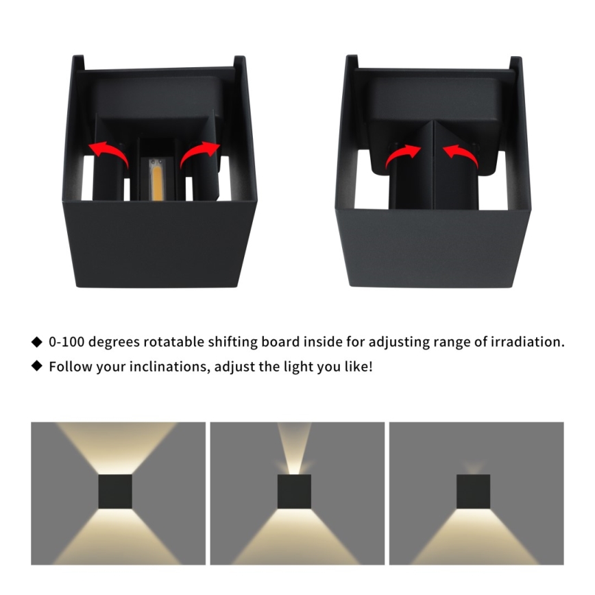 Immax 08510L - LED välisseinavalgusti DICE LED/6W/230V 3000K IP65