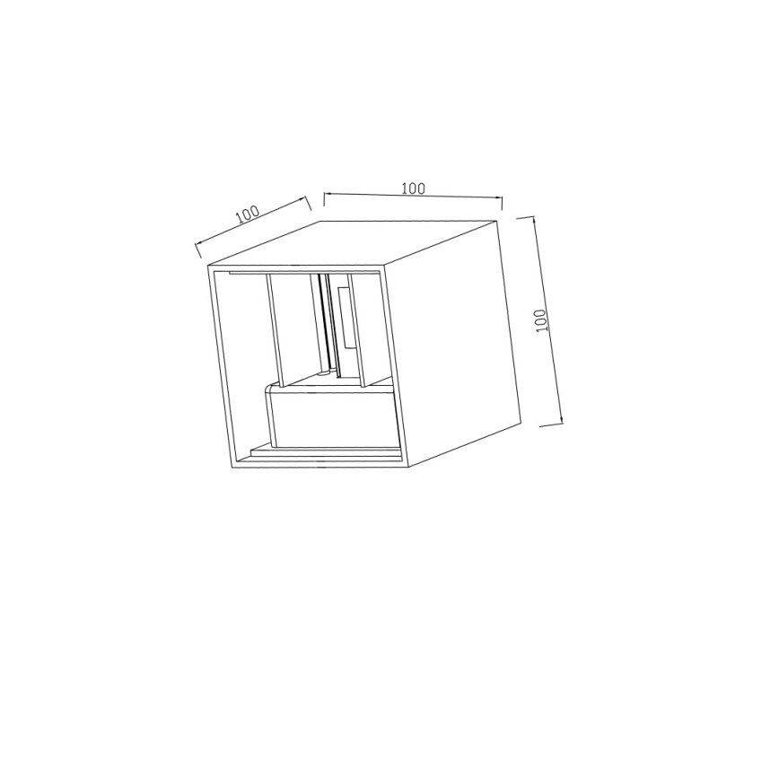 Immax 08510L - LED välisseinavalgusti DICE LED/6W/230V 3000K IP65
