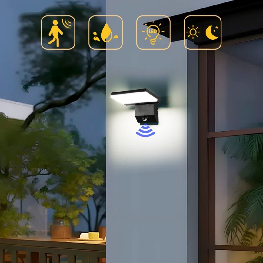 LED välisvalgusti anduriga MODERN LED/18W/230V IP65