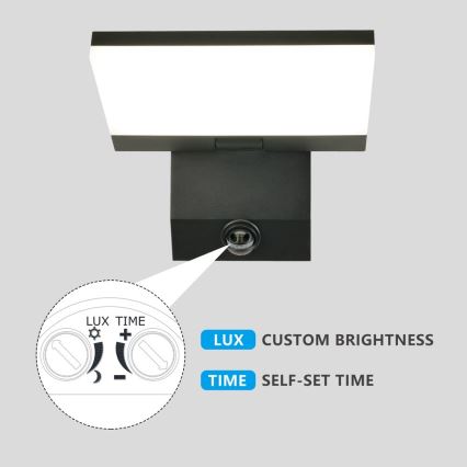 LED välisvalgusti anduriga MODERN LED/18W/230V IP65