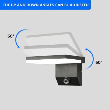 LED välisvalgusti anduriga MODERN LED/18W/230V IP65