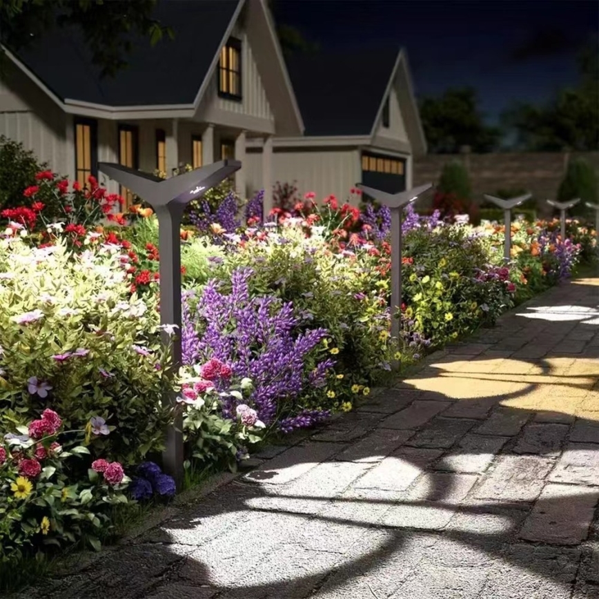 LED päikeselamp anduriga SUN BUTTERFLY LED/1,5W/3,7V 3000/6000K IP65 1500 mAh
