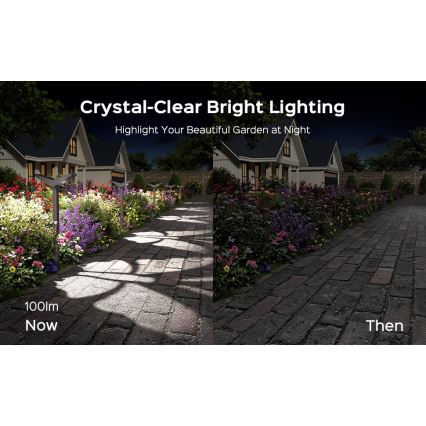 LED päikeselamp anduriga SUN BUTTERFLY LED/1,5W/3,7V 3000/6000K IP65 1500 mAh
