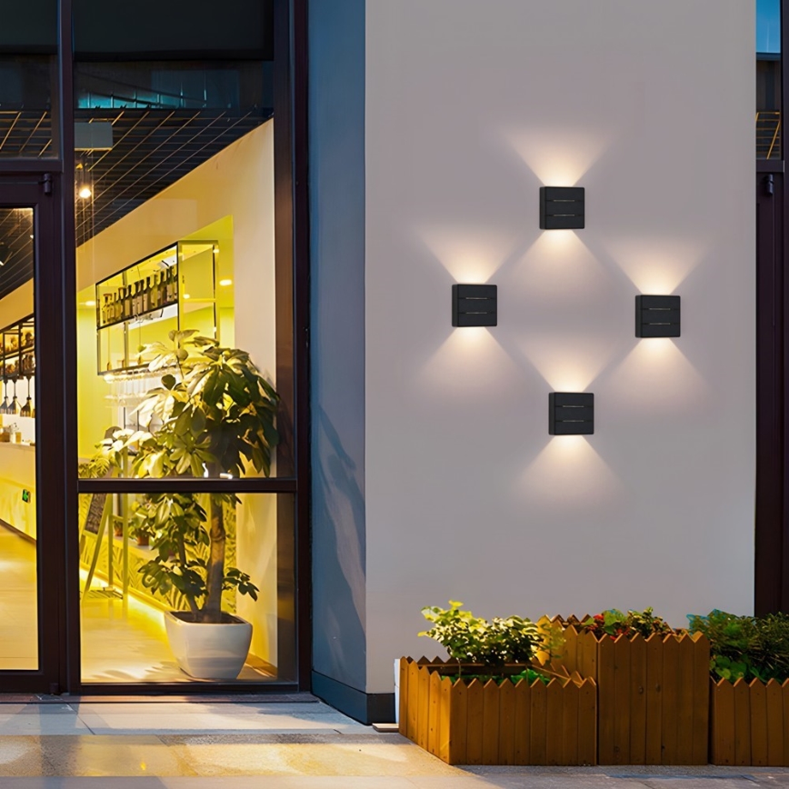 LED-välisseinavalgusti LUXLINE 6W/230V 3000K IP54 must